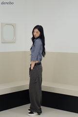 Mild Cotton Checkered Collar Shirt