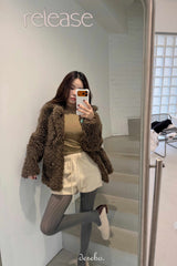 ラムウールショートバンディングパンツ