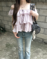 Frill cancan blouse