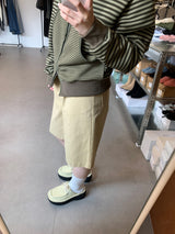 ブラッシードコットンバミューダパンツ (2color)