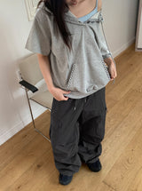 ツカミカーゴナイロンパラシュートバンディングパンツ