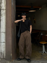 ソフトシグロールアップショートスリーブTシャツ