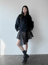 DOUBLE BUTTON WOOL COAT