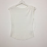 ワンショルダーシャーリングTシャツ(4color)