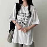 Locke Illustration Lettering Boxy Fit Short Sleeve T-shirt