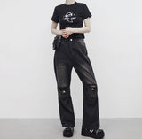 [NONCODE] Hayne French Burton Washing Pants (Knees Belt Set)