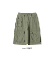 [Unisex] マルチカーゴバミューダパンツ(4color)