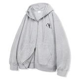 Nスモールロゴ2ウェイジップアップフーディー - 2COLOR
