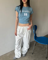 Phen lettering raglan short-sleeved T-shirt