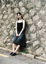 シアープリーツドレス (Black)