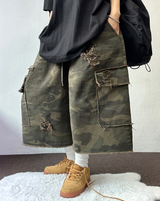 DAMAGE VINTAGE MILITARY BERMUDA PANTS 🖤🩶💚🤎20L0R