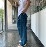 マーレットアイスリネンカーゴバンディングワイドパンツ