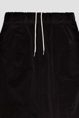 Corduroy maxi skirt, Dark brown
