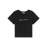 ステイポジティブTシャツ Black