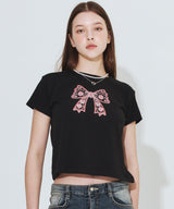 Paisley Ribbon T-shirt_Black