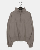 Vigent Lettering Patch Track Two Way Sweat Zip-Up