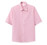 Lori Linen Oversized Fit Short Sleeve Shirt Shirt