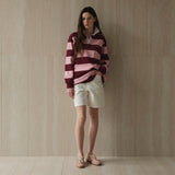 Striped Rugby Shirt_Pink