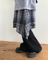 ジェノアブーツカットニットパンツ