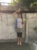 リストライプボートネックTシャツ (2color)