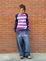STAR STRIPE KNIT NAVY