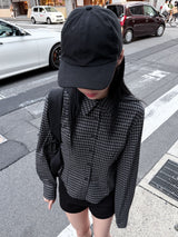  GINGHAM CROP SHIRT