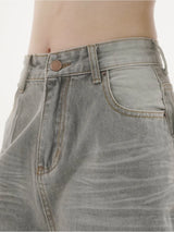 Claim greyish denim pants - 1C