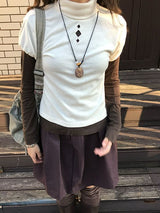 ロージーショートスリーブタートルネックTシャツ