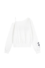 25ソフトラインスウェットシャツ White
