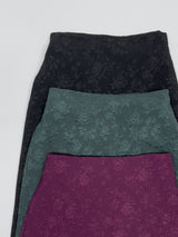 Jacquard flower long skirt