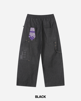 Bandana Tie Denim Pants