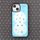 スノウマンフォンケース (glass bumper)