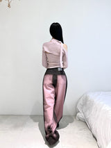 1079. Pink washing denim wide pt