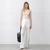 (PT-5660)ESSENTIAL PINTUCK STRAP PANTS