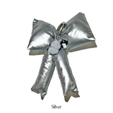 Pluffy glow ribbon keychain (2color)