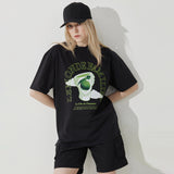 White Sculpture and Apple T-shirt (Black)