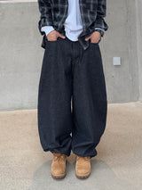 Non-Fade Balloon Denim Pants (No.854)
