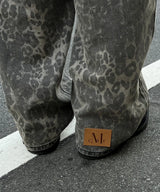 DITT SNAP BUTTON LEOPARD WIDE PANTS
