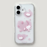 [Gel-hard] ハートキャットフォンケース (Pink) (only case)