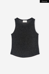Hairy texture tank sleeveless top