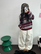 ボスサイズフリーススナップロングパンツ 🧸🩵🤍6カラー