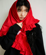 frill jersey scarf