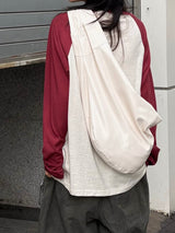 leather shirt bag