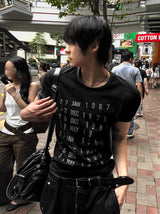 Cropped Muscle-Fit Archive T-Shirt