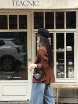 [Bellide made/boy fit] INAF Suede Slit blazer jacket