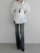 Robelli Two-Way Wrap Cotton Shirt