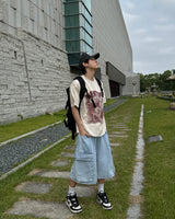 デンティグラフィックショートスリーブTシャツ