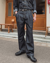 フレンディツータックワイドデニムパンツ