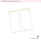 half Bullets journal green series