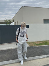 Silver String Nylon Balloon Pants 2C